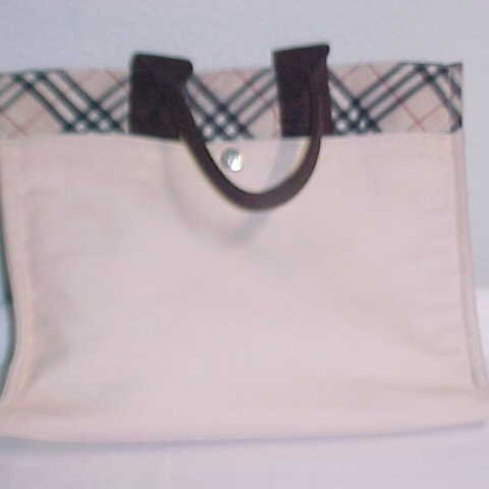 Burberry London BLUE LABEL Canvas Tote Nova Check